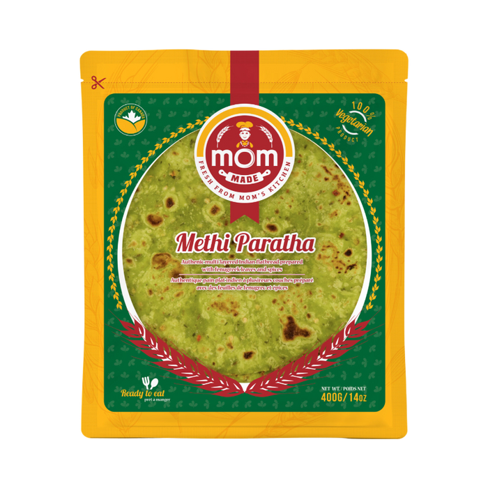 Mom Made Methi Paratha 400g - Roti | indian grocery store in niagara falls