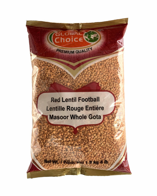 Global Choice Red Lentil Whole 1.8kg ( Masoor Whole Gota 4lb) - Lentils - the indian supermarket