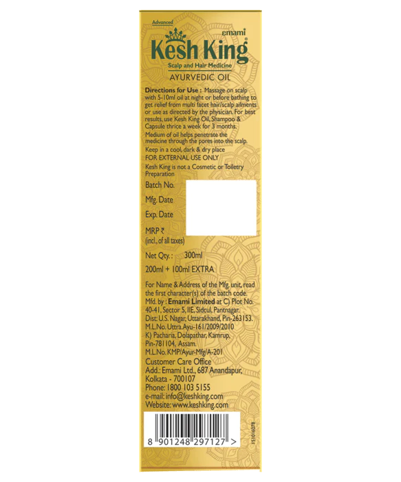 Emami Kesh King Ayurvedic Oil 200ml