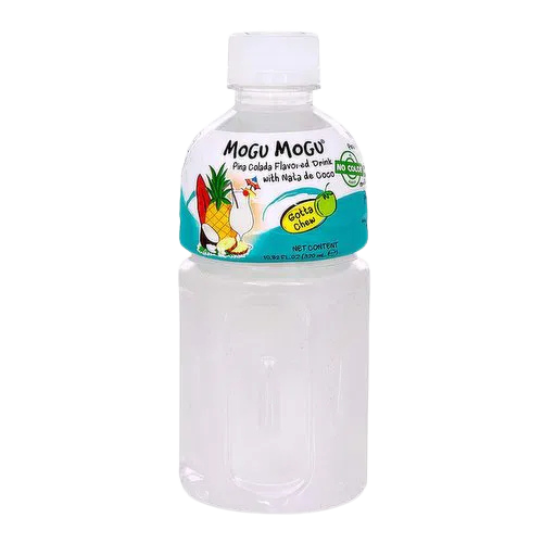 Mogu Mogu Pina Colada Drink 320ml — visual of tropical beverage with nata de coco pieces