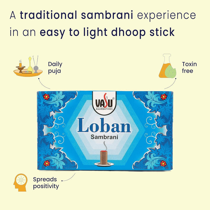 Vasu Loban Sambrani Dhoop (40 Units)