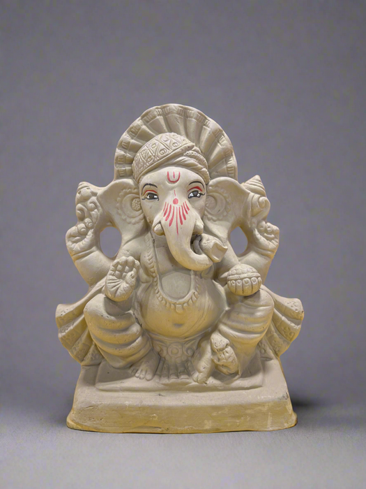 Ganesh Statue Plain 8" (Eco-Friendly)