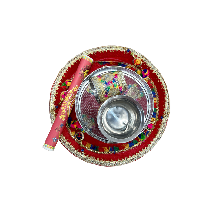 Shyam Creation Karwa Thali Set