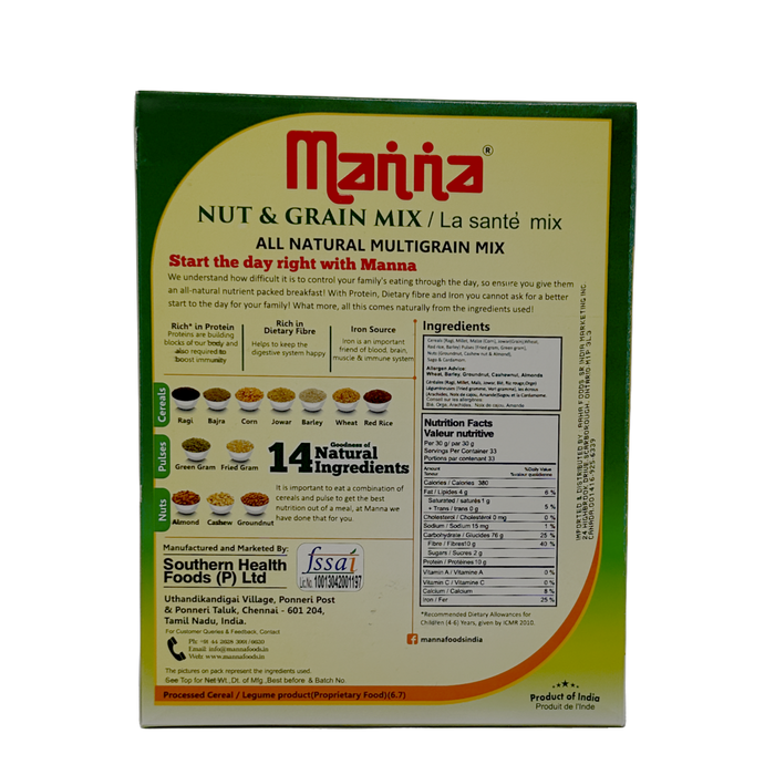 Mélange santé prêt à cuisiner Manna (mélange de noix et de céréales)