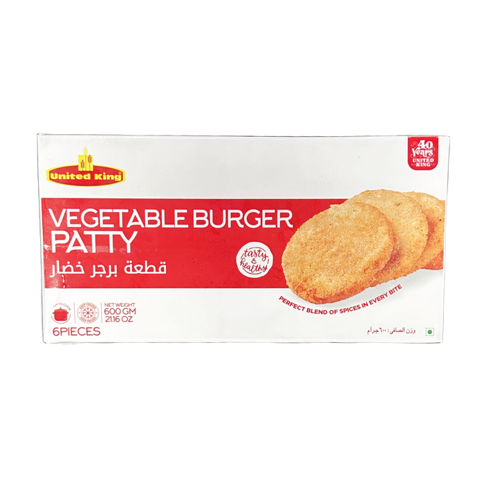 United King Vegetable Burger Patty 600g