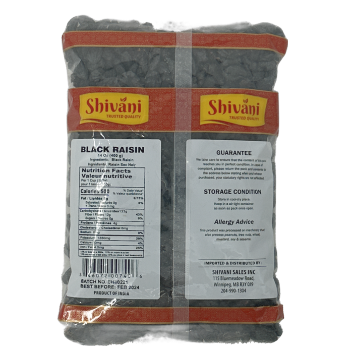 Shivani Black Raisin 400g