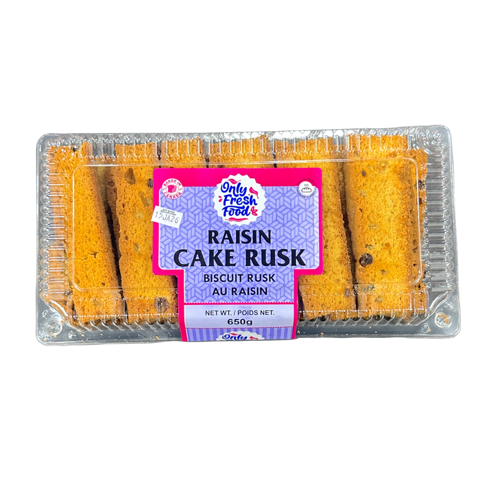 Only Fresh Food Raisin Cake Rusk 650g