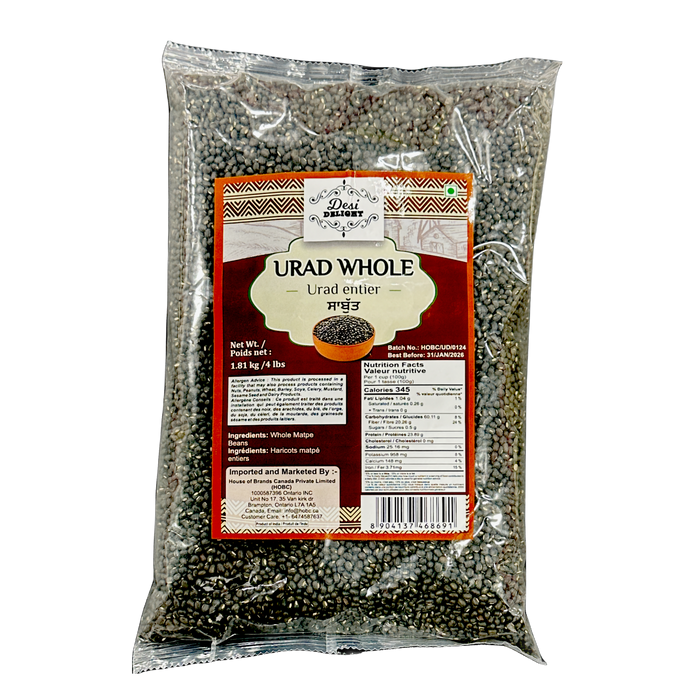 Desi Delight Urad Whole 4lb