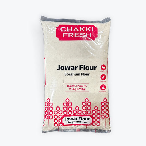 Spice Divine Chakki Fresh Jowar Flour 2Lb — premium flour bag with sorghum label