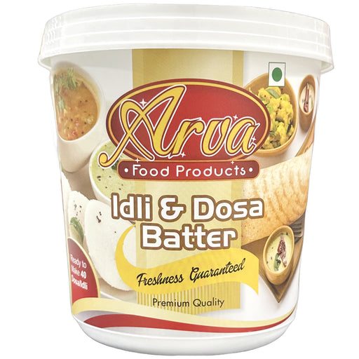 Arva Idli & Dosa Batter 1.8L — container with label