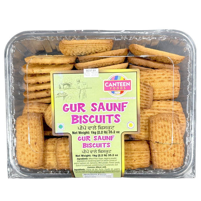 Canteen Foods Gur Saunf Biscuits 2.2Lb