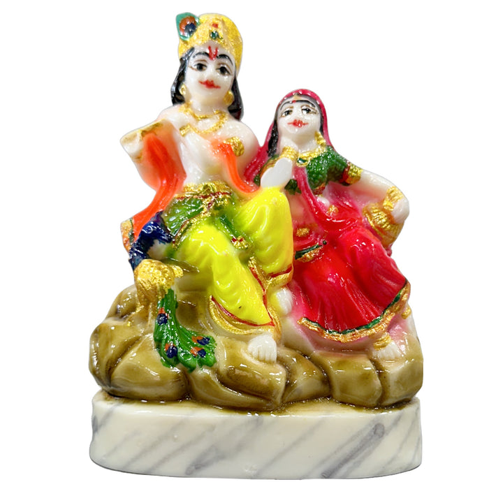 Globex Impex Radha Krishna Statue 4''