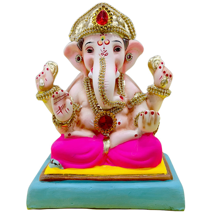 Idole de Ganesh écologique 8” (Couleur 2025)