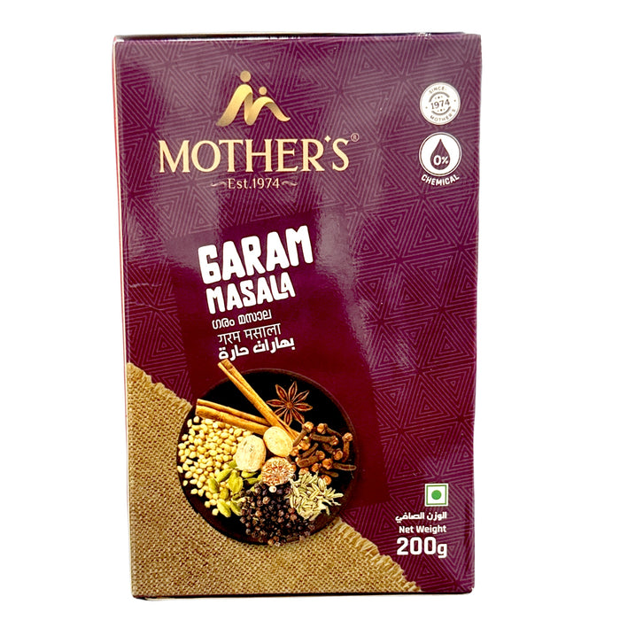 Mother's Garam Masala 200g — jar of aromatic spice blend with label