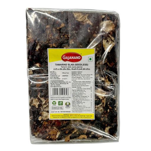 Gajanand Tamarind Slab (Seedless) 400 g — jar with label
