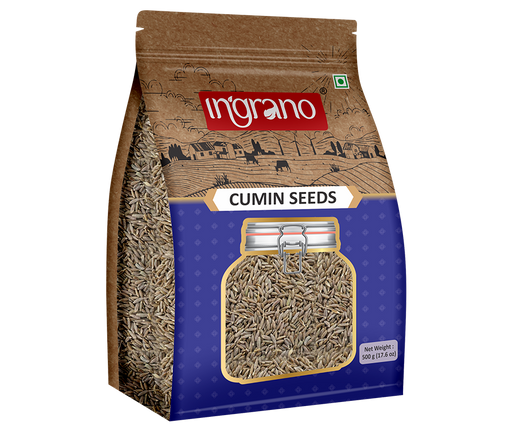Ingrano Cumin Seeds 200g — resealable pouch of whole jeera cumin seeds