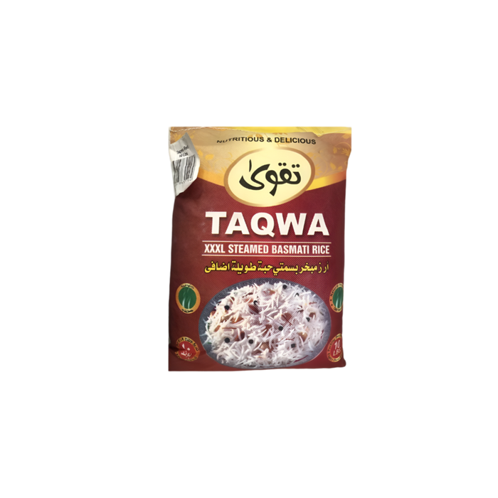 Taqwa XXXL Steamed Basmati Rice 10Lb