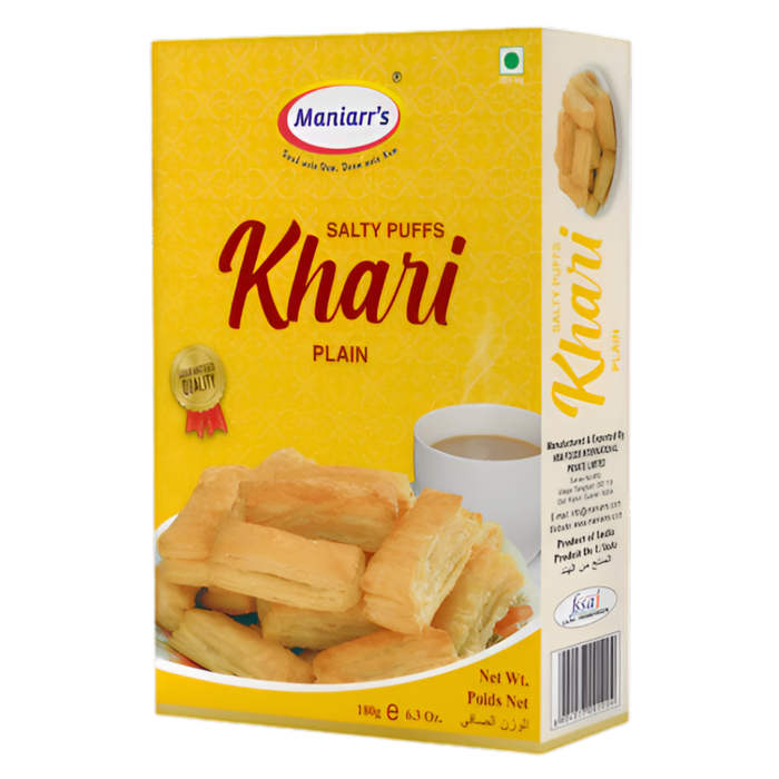 Maniarr's Salty Puffs Khari (Plain) 180g