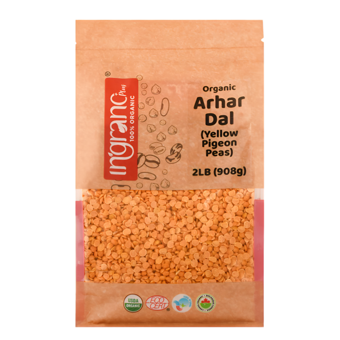 Ingrano Organic Toor Dal (Arhar Dal) 4lb