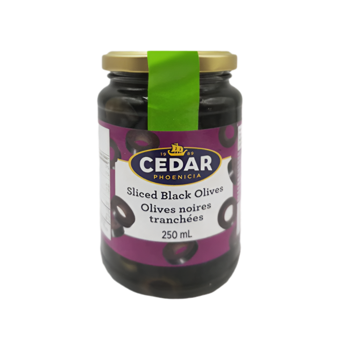 Cedar Black Olive Sliced 250ml