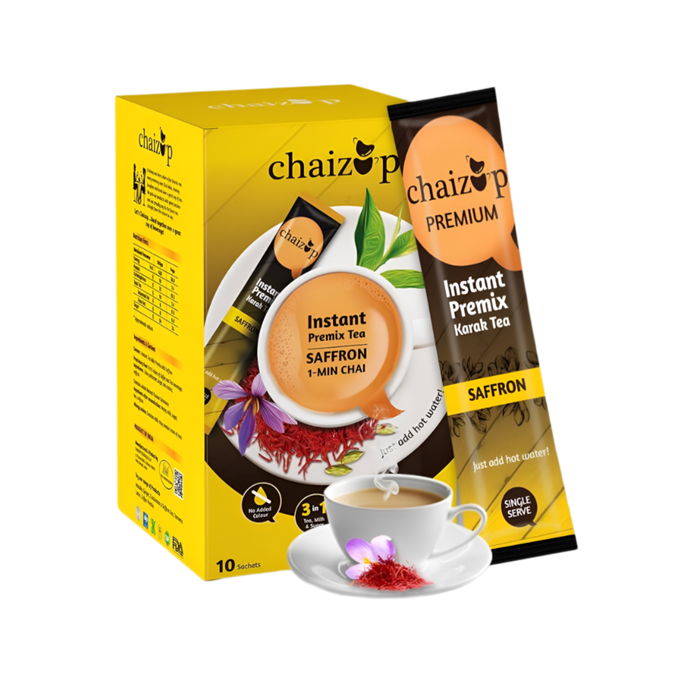 Chaizup Instant Saffron Tea Premix (12 Sachets) 240g