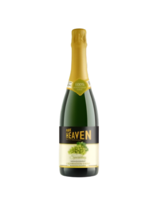 Pure Heaven White Grape Sparkling Drink 750ml — bottle with a refined label