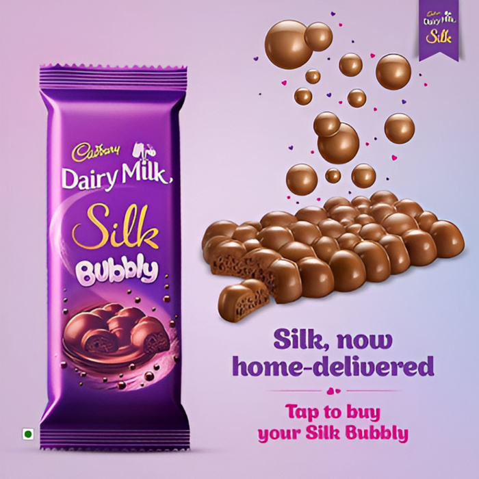 Cadbury Dairy Milk Silk Bubbly 120g