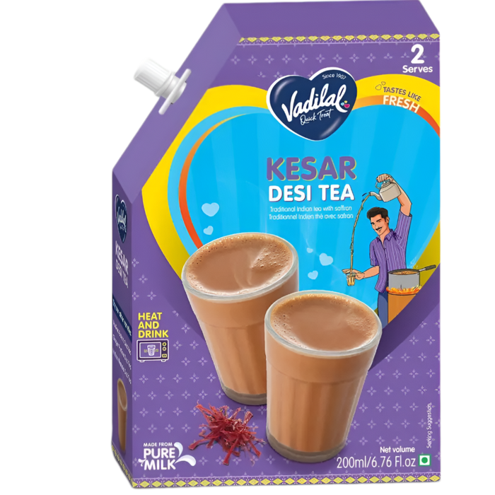 Vadilal Kesar (Saffron) Tea - Heat And Drink 200ml