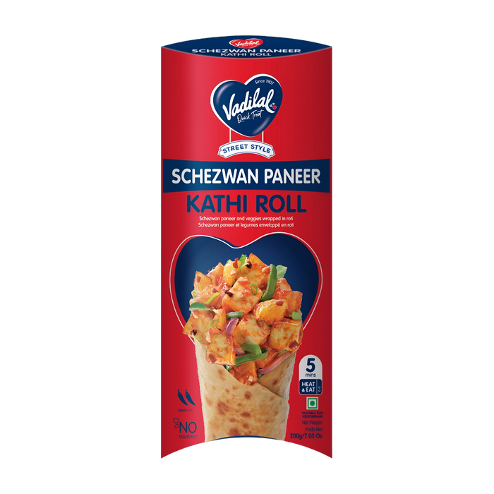 Vadilal Schezwan Paneer Kathi Roll 200g