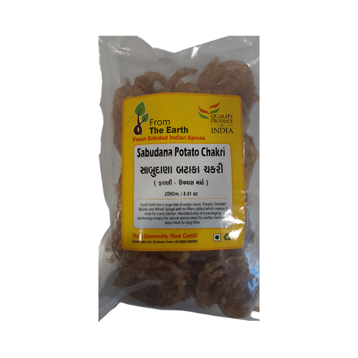 From The Earth Sabudana Potato Chakri 250gm — golden spiral chakri snack