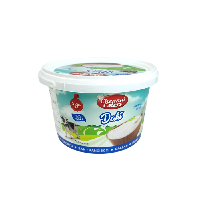 Chennai Caters Dahi (3.25%) 1.8Kg — creamy yogurt in jar