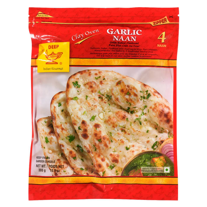 Deep Tandoori Garlic Naan 300g