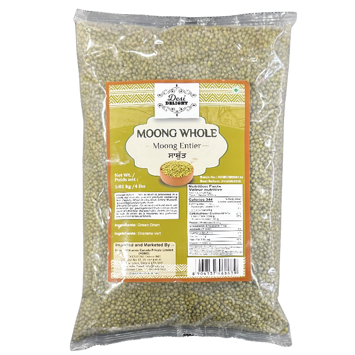 Desi Delight Moong Whole 4Lb