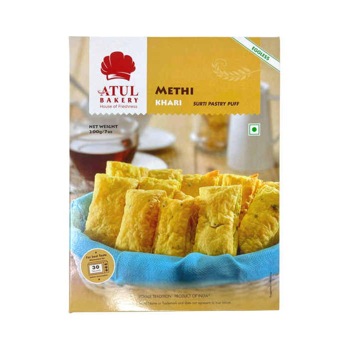 Atul Bakery Methi Khari 200g - Snacks | surati brothers indian grocery store near me