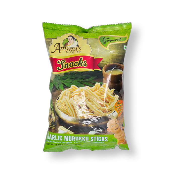 Ammas Kitchen Garlic Murukku Sticks 200g - Snacks - punjabi store near me