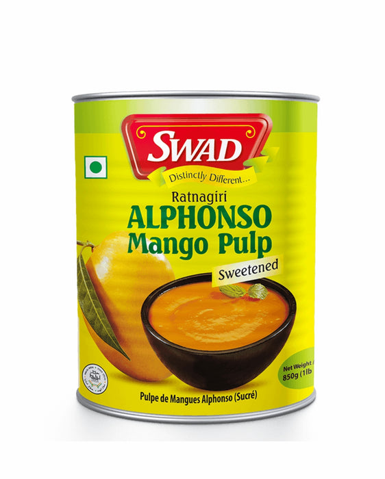 Swad Alphonso Mango Pulp 850gm - Juices | indian grocery store in pickering