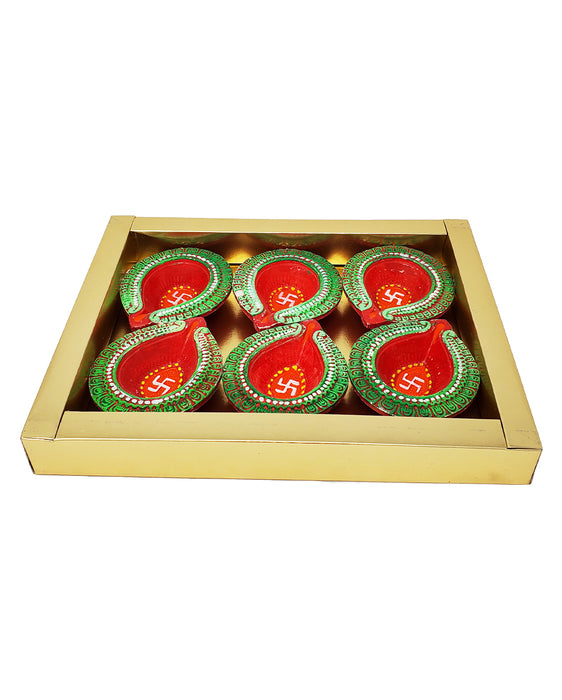 Diya Set of 6 Gift Box - Prayer (Pooja) | indian grocery store in london