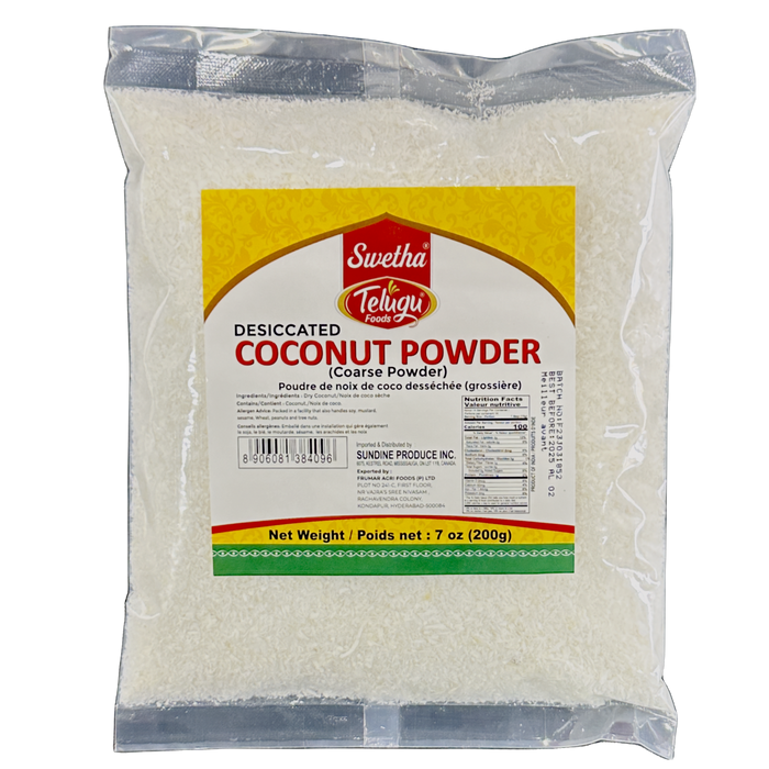 Telugu Foods Desiccated Coconut Powder (Coarse) 200g
