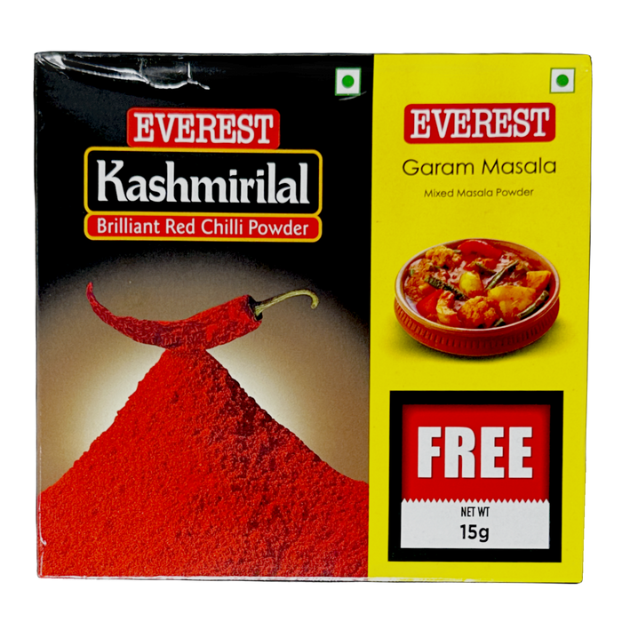 Everest Kashmirilal Red Chilli Powder 100g — jar with red label and powder