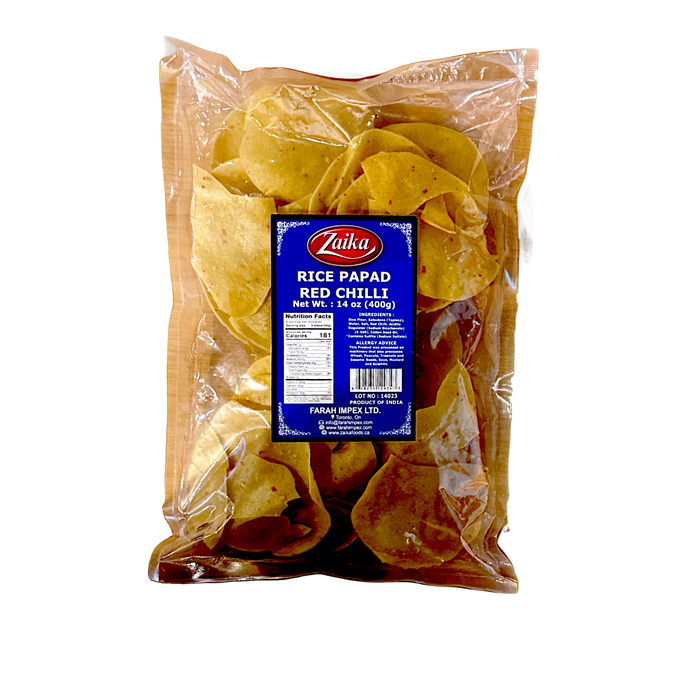 Zaika Red Chilli Rice Papad 400g