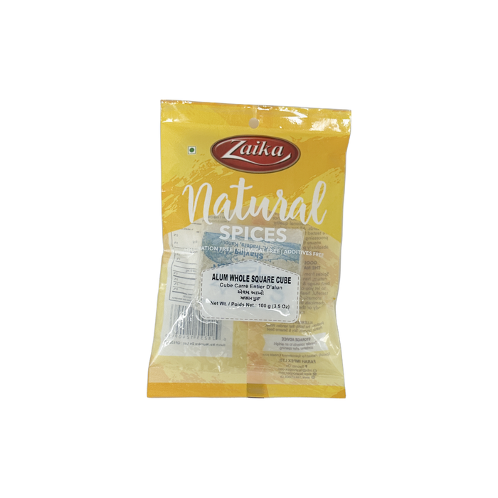 Zaika Alum Whole Square Cube 100g