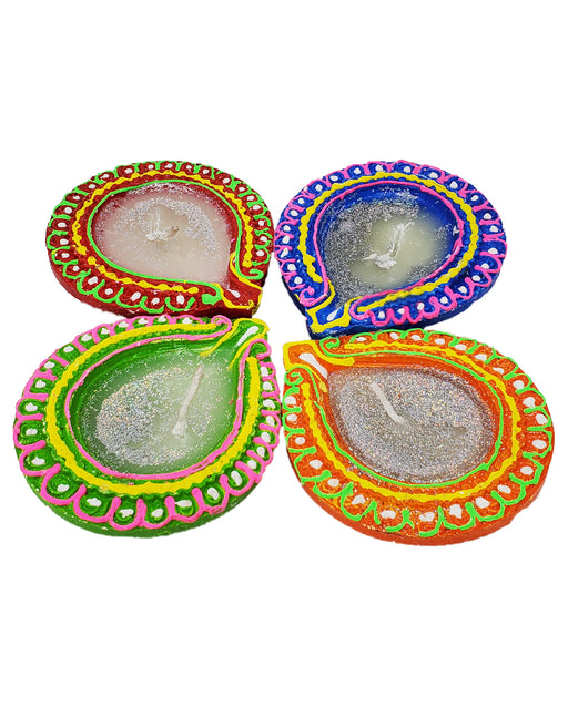 Diya Set of 4 Wax - Prayer (Pooja) - the indian supermarket