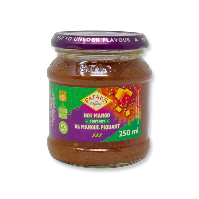 Patak's Hot Mango Chutney 250ml - Chutney - punjabi grocery store near me