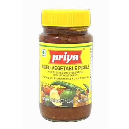 Priya Mixed Vegetable Pickle 300g - Pickles | indian grocery store in windsor
