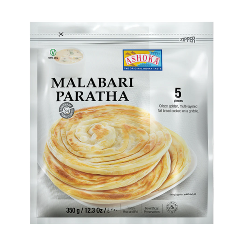 Ashoka Frozen Malabari Paratha 350g (5pc) - Frozen - punjabi store near me