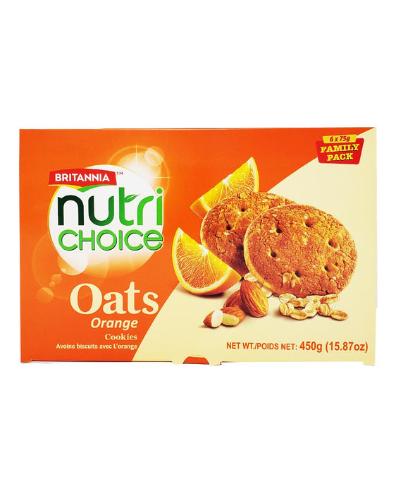 Britannia Nutri Choice Oats Orange Cookies - Biscuits | indian grocery store in oakville