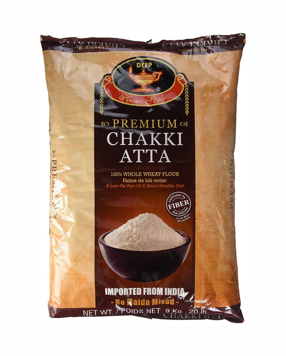 Deep Premium Chakki Atta 20lb (9kg) - Flour - kerala grocery store near me