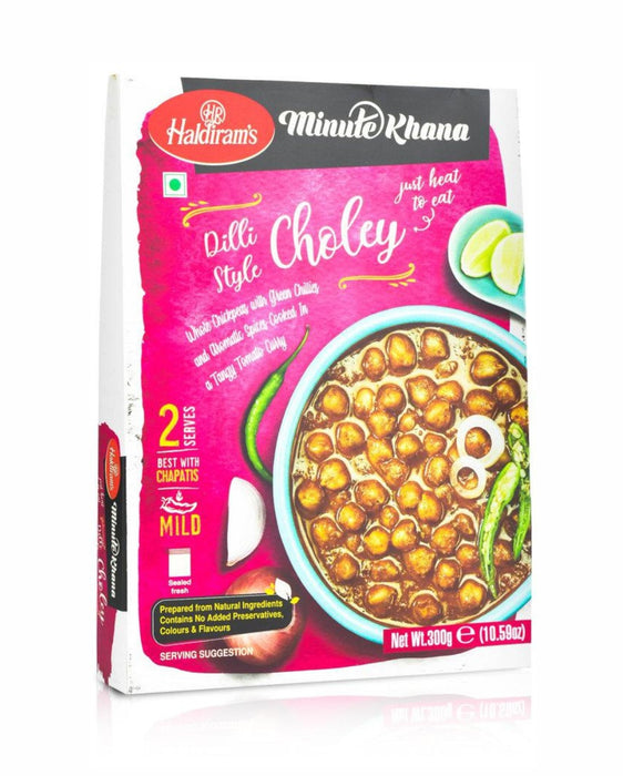 Haldiram's Ready Meal Dilli Style Choley 300gm - Ready To Eat - Spice Divine