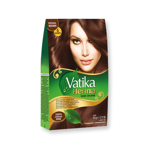 Dabur Vatika Henna Natural brown Hair colour 60g - Hair Color | indian grocery store in barrie