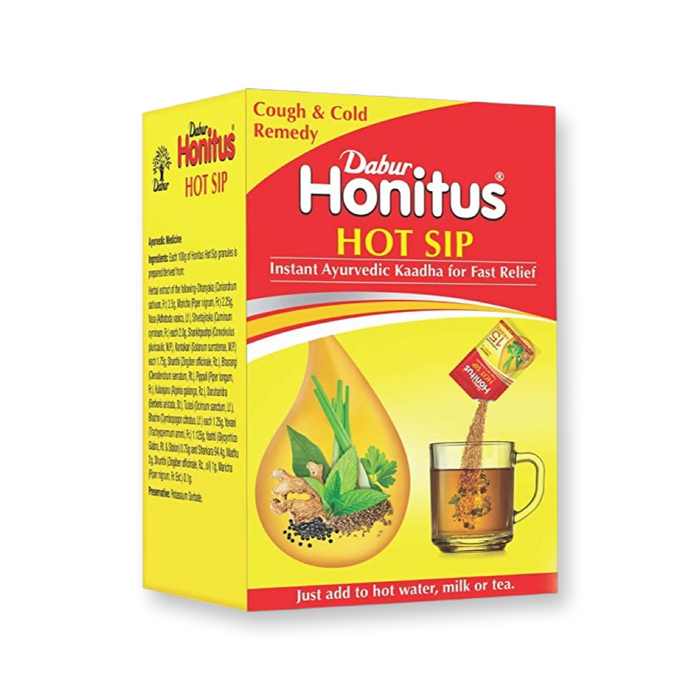 Dabur Honitus Hot Sip Ayurvedic Kaadha 120gm - Health Care - Best Indian Grocery Store